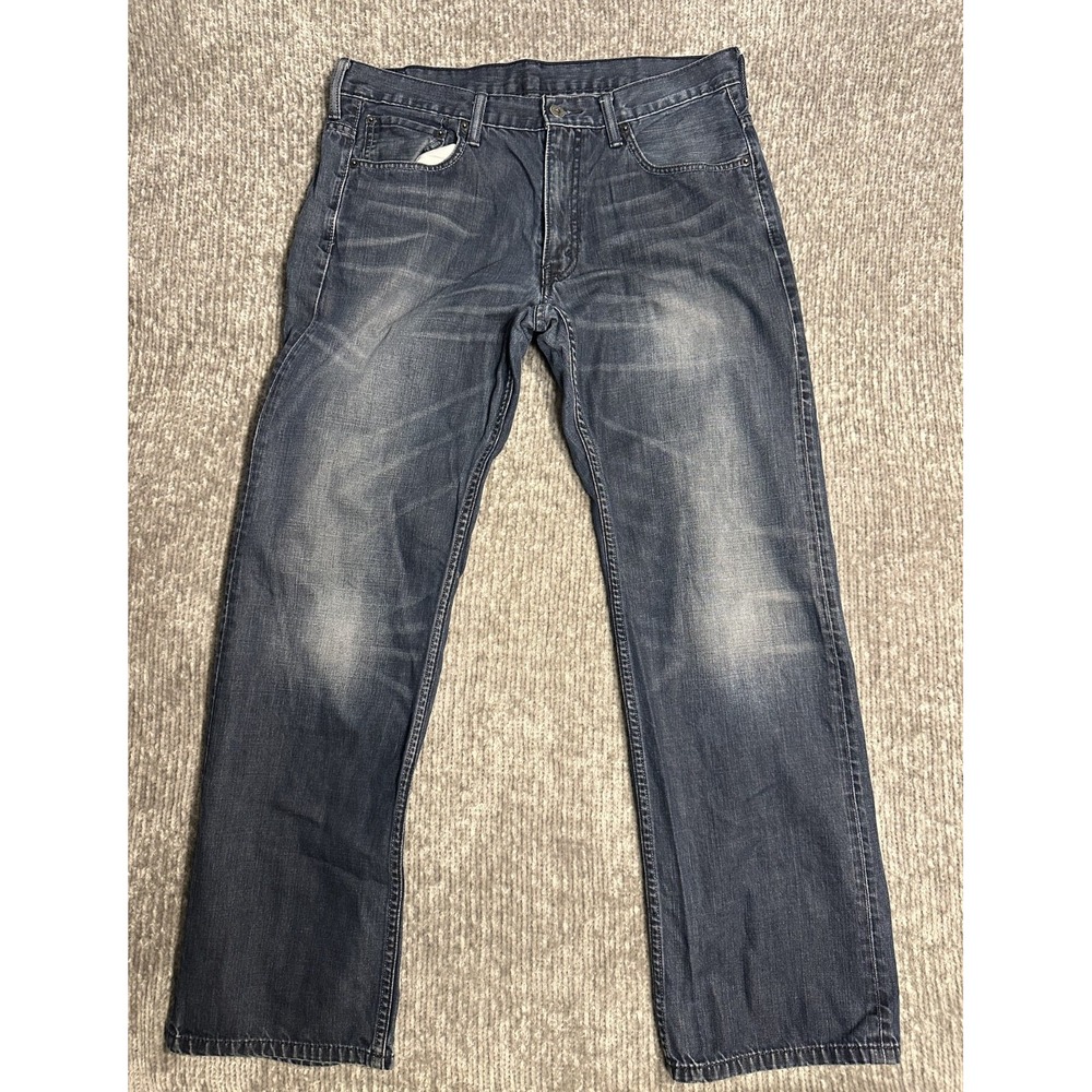 Levi's 569 Loose Straight Jeans Men's 34x30 Medium Wash Blue Denim Cotton Y2K